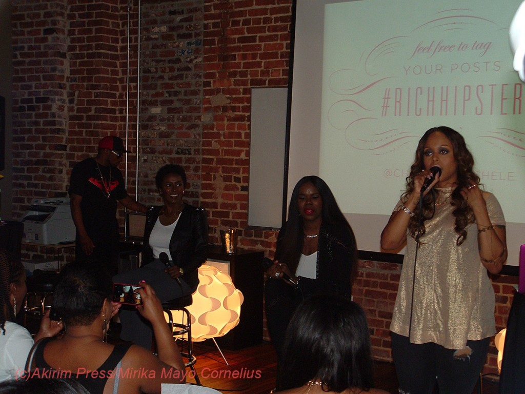 Chrisette Michele at the mic/Pose n Post in Columbia, SC